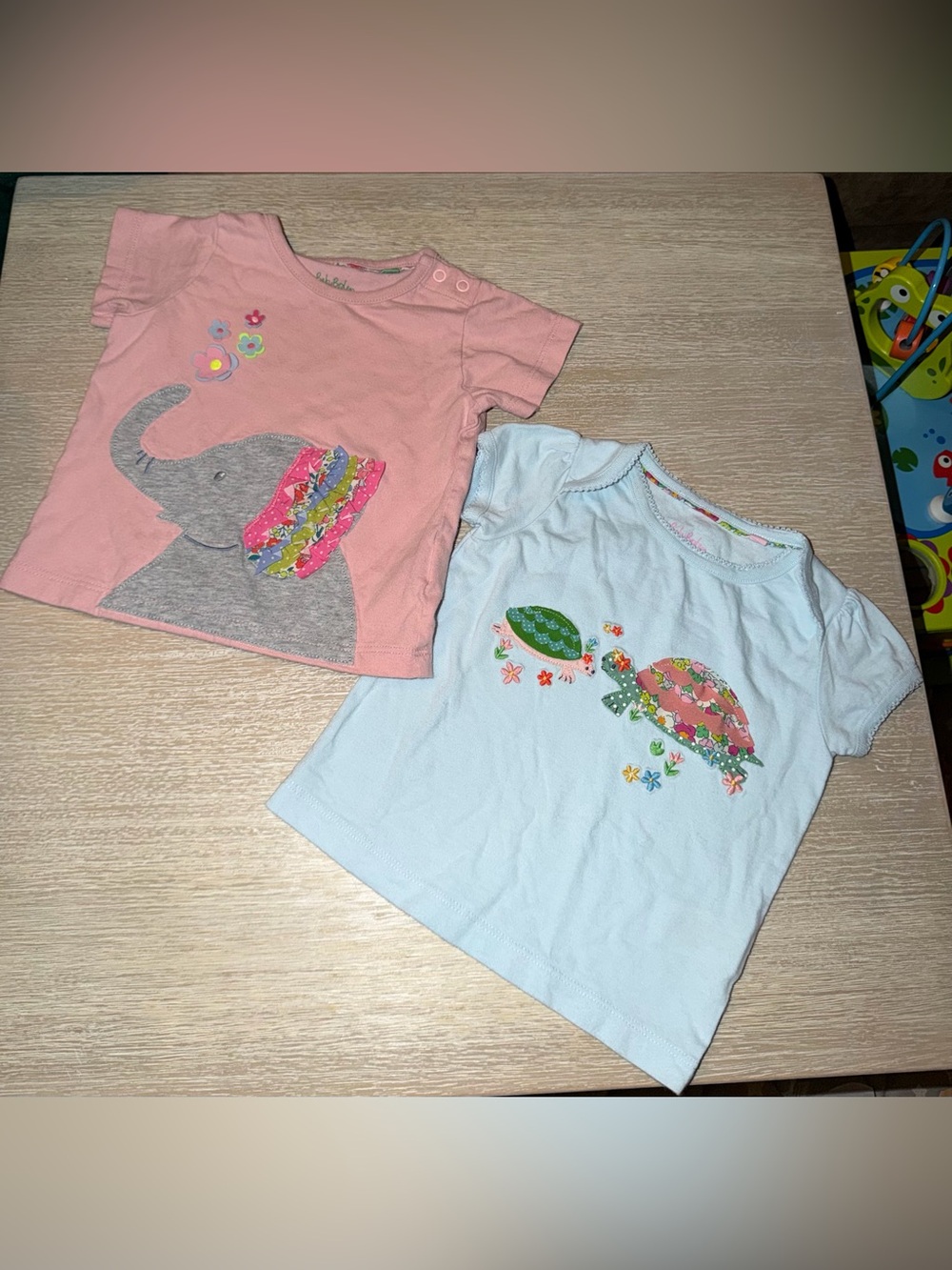 Bundle of 2 Baby Boden Novelty t-shirts size 6-12 months